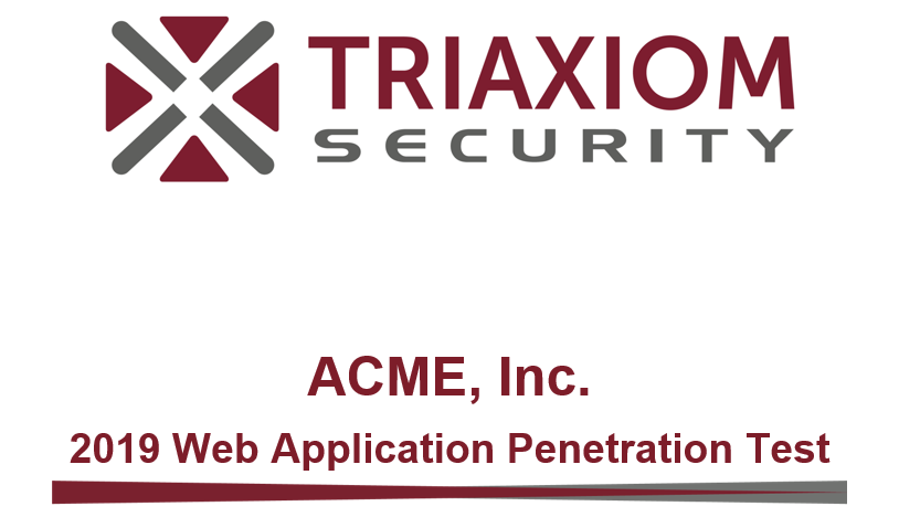 Web Application Penetration Test Report - Rhino Security Labs